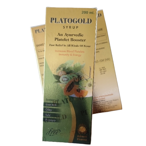 Ayurvedic Platgold Syrup - Storage Instructions: Room Temperature