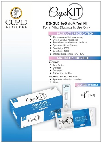 Dengue IgG IgM Antibody Rapid Test Kit 50T 100% Sens