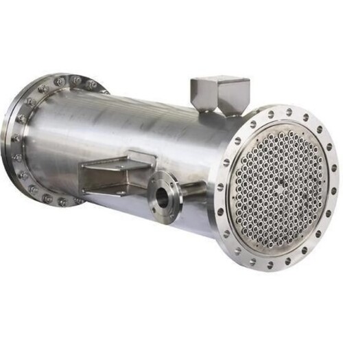 Shell And Tube Heat Exchanger - Color: Silver