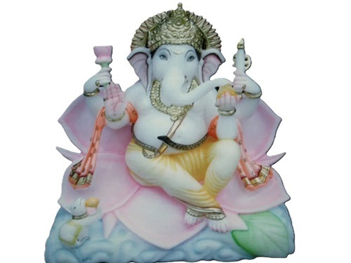 Ganesh Statue On Lotus