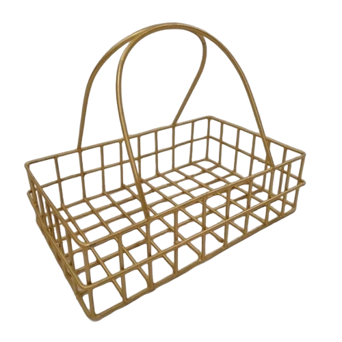Golden Metal Gift Hamper Basket