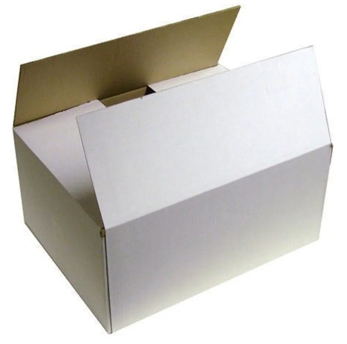 White Square Corrugated Box