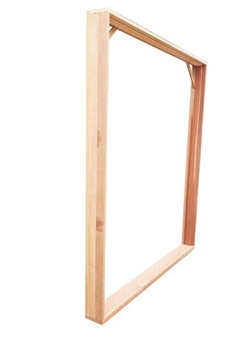 Brown Teak Wood Door Frame