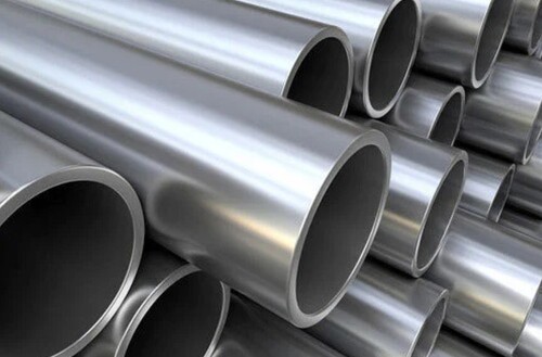 Stainless Steel Pipe - Polished Silver Round, Corrosion Resistant, Heat and Pressure Resistant