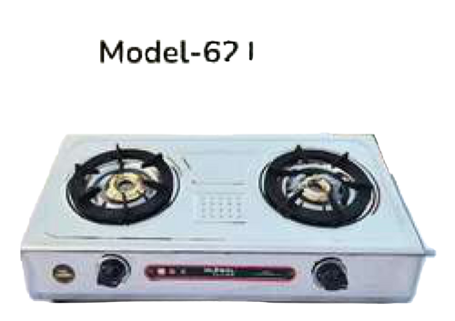 2 Burner Gas Stove - Features: Lightweight