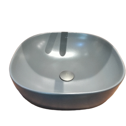 Modern Matte Grey Ceramic Vessel Sink