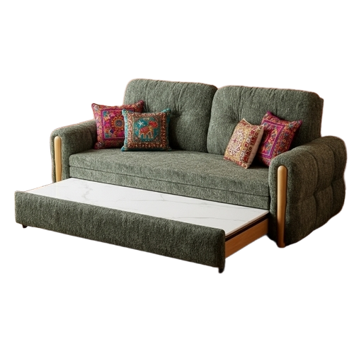 Teak Wood Solid Sofa Cum Bed