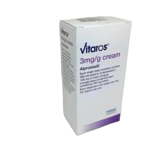 Alprostadil Vitaros Cream 3Mg - Life Span: 2029