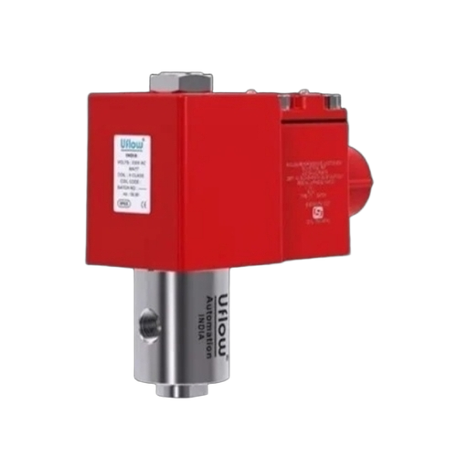 Uflow Direct Acting Terminal Solenoid Valve - Color: Silver