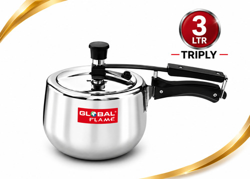 3 L Global Flame Triply Pressure Cooker - Feature: Durable