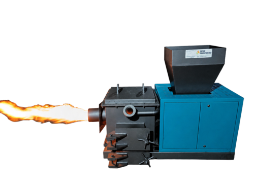 Biomass Pellet Burner - Color: Grey