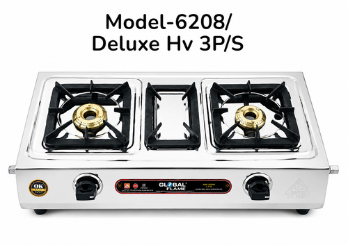 6208 Deluxe HV 3PS 2 Burner Gas Stove