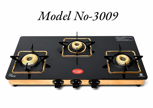 Model No-3009 3 Burner Glass Gas Stove