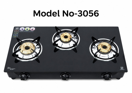 Model No-3056 3 Burner Glass Gas Stove