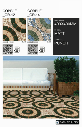 Outdoor Parking Tiles - Color: Greens