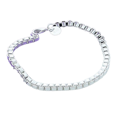 Mens Box Chain Bracelet 12Gm - Finishing: Perfect