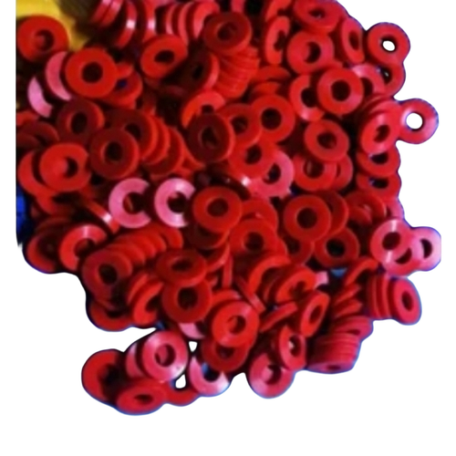 Red Industrial Silicone Rubber Washers
