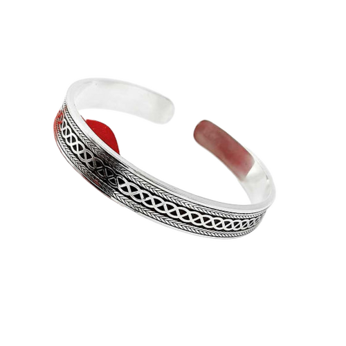 Adjustable Fancy Look Premium Design Pure Silver Kada 50Gm - Gender: Women