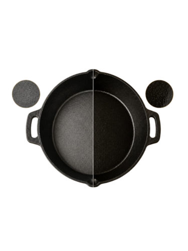 Pre-Seasoned Cast Iron Skillet Fry Pan - Color: Black