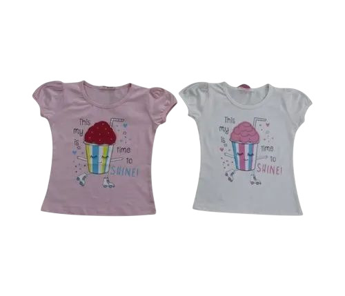 Kids Half Sleeves Cotton Printed T Shirt