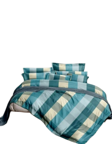 Cotton Checkered Single Bedsheet
