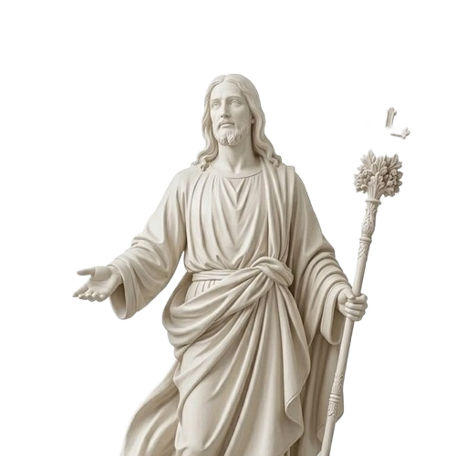 Jesus Christ Statue - Color: White