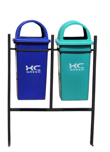 Outdoor Hanging Dustbin 80L X 2 - Capacity: 80 Ltr