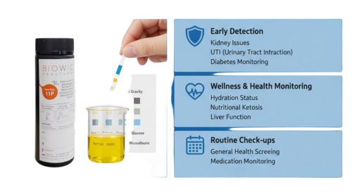 Urine Test Strip - Color: Comes In Various Colors
