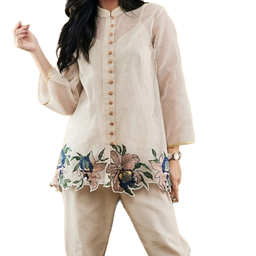 Chinese Collar Kurta Set