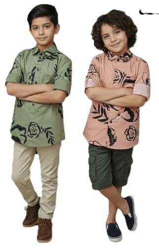 Cotton Boys Printed Shirt