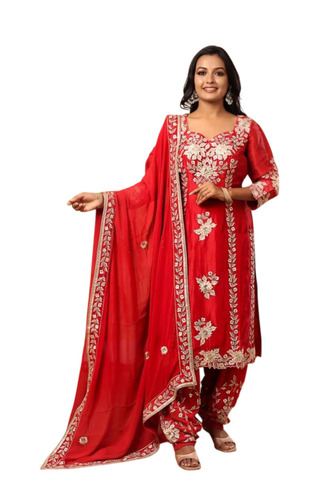 Embroidery Straight Cut Salwar Suit