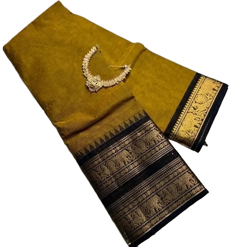 Plain Bollywood Handloom Pure Cotton Saree