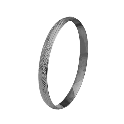 Cross Lining Pure Silver Kada For Men 30 Gm - Gender: Unisex