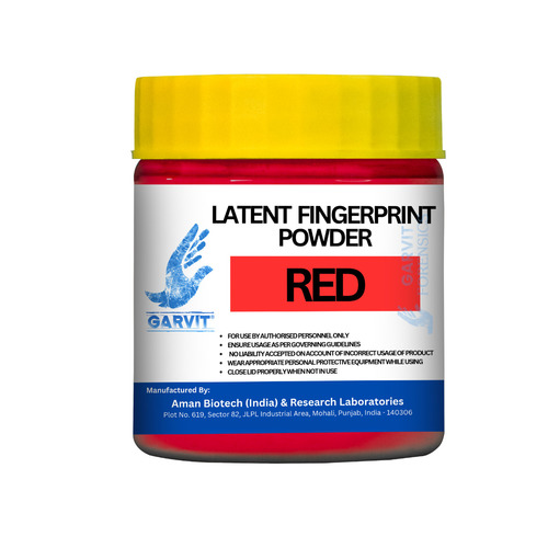 Garvit Latent Fingerprint Powder Red - Special Features: Clear Prints
