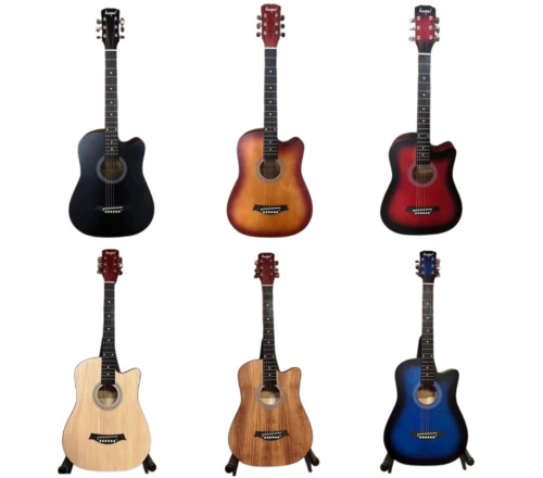 Multi Color Wooden Guitars