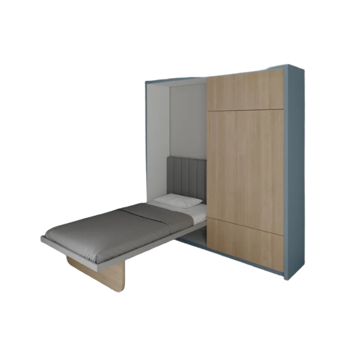 Single Murphy Bed with Sliding Dining Table