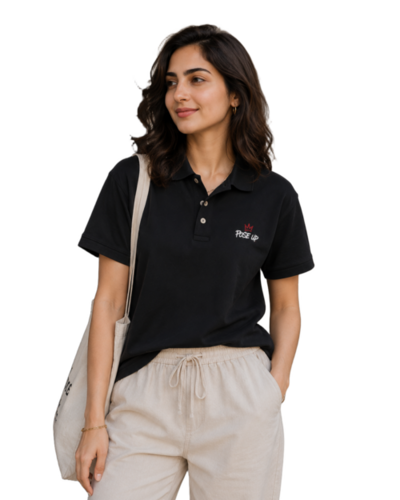 Solid Plain Polo T-shirt By Poseup