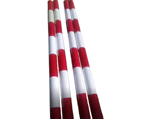 Fiberglass Reinforced Plastic Pole - Color: Red And White Color