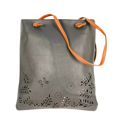 Grey Leather Bag