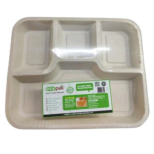 Bagasse Disposable Partition Plate - Application: Parties