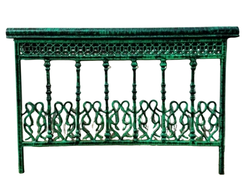 Decorative Cast Iron Balcony Railing - Color: Green