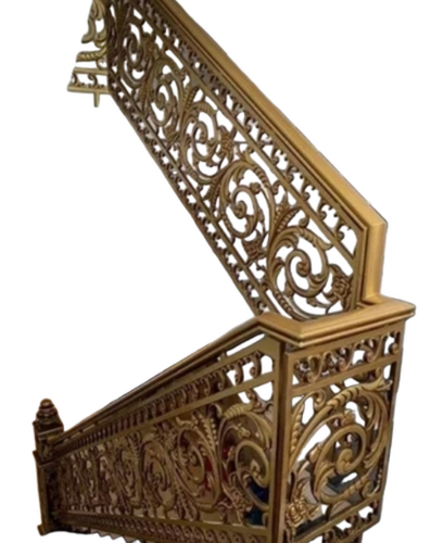 Design Cast Iron Balcony Railings - Color: Brown