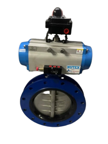 Double Flange Butterfly Valve With Pneumatic Actuator