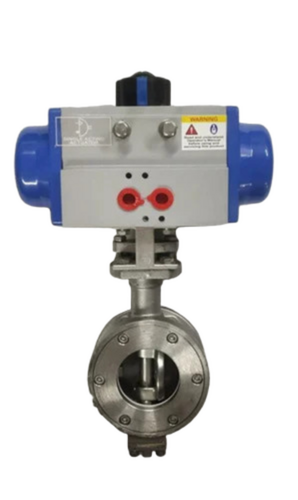 Single Acting Actuator Operated Butterfly Valve