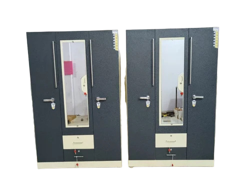 3 Door Steel Mirror Almirah