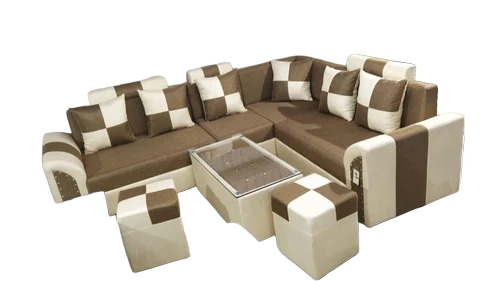6 Seater Designer Wooden L Shape Sofa Set