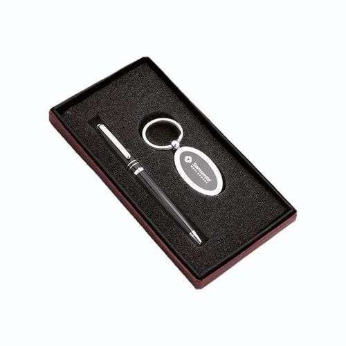Corporate Gift Set Metal Pen And Keychain