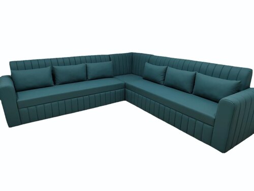 Green L Shaped Sofa Set