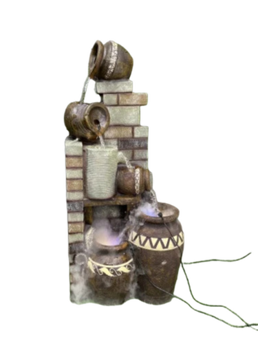 Matka Fountain Waterfall For Garden Decor And Living Room Decor - Color: All