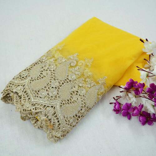 Partywear Net Fabrics Saree